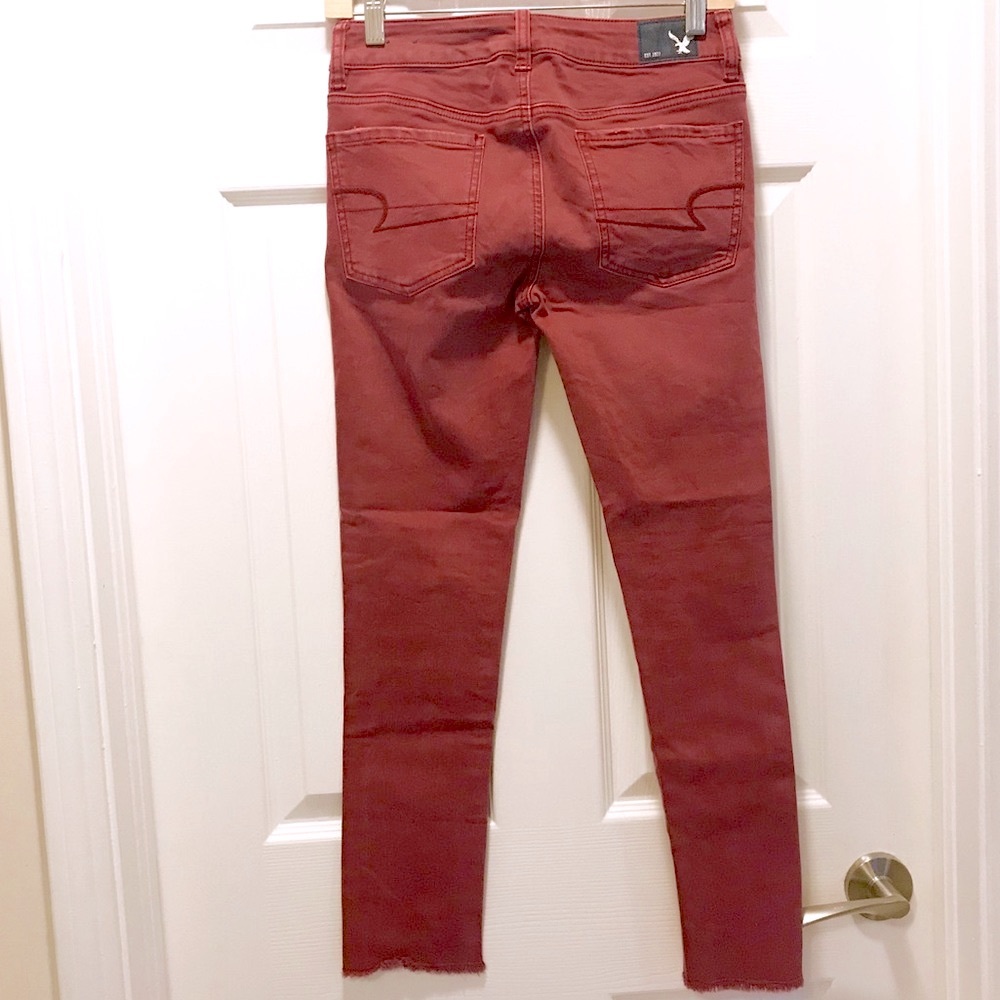American Eagle Raw Hem Jeggins Crop - Picture 5 of 8